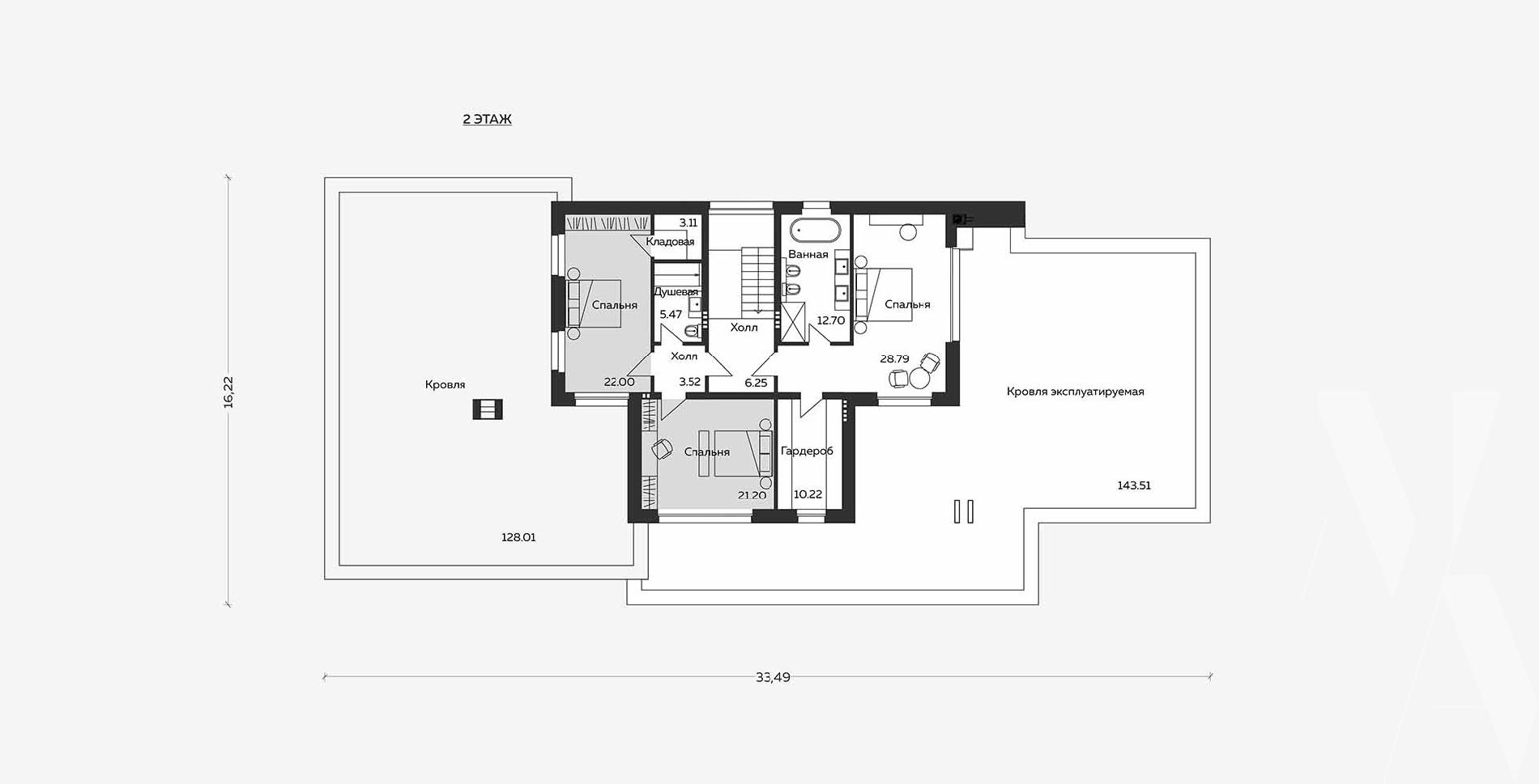 Планировка проекта дома №m-390 mr-390_p (2).jpg